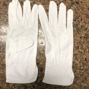 White cotton gloves